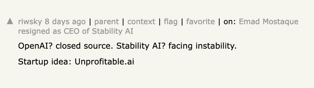 Unprofitable AI Startups